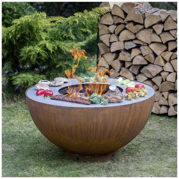 New Fireplace Corten Steel Charcoal Grill Household Retail